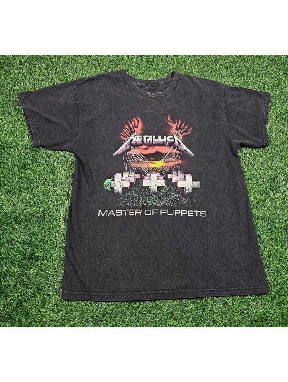 2000s Metallica Master of Puppets Band T-Shirt Black Medium